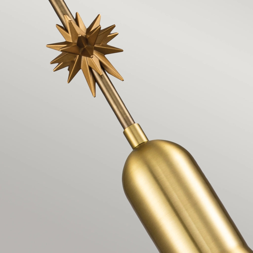 Lampada a sospensione Art Déco ottone Ø13 Etoile E27 Elstead