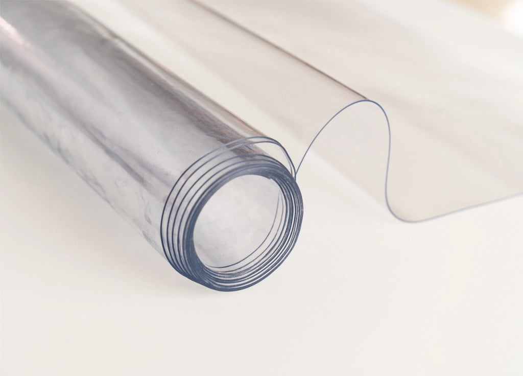 Tovaglia Antimacchia Plastificata PVC Trasparente Proteggi Tavolo - 140x300 - Trasparente