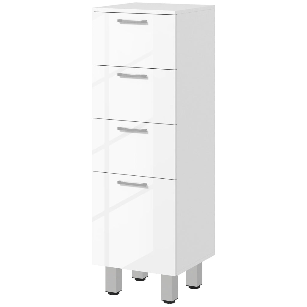 Mobile Bagno con Cassetti ¨C Zephmum ¨C Bianco 30x30x93