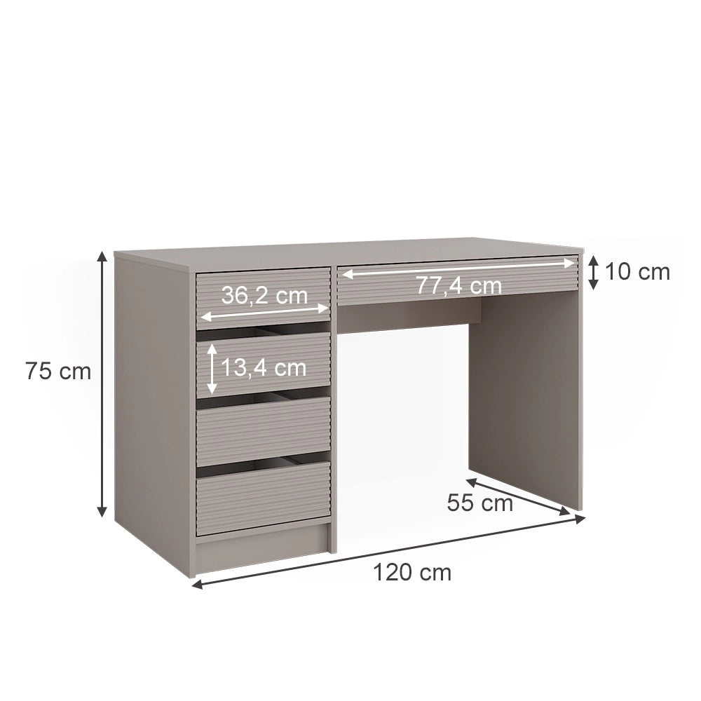Vicco Tavolo da toilette Cachemire 120 cm Senza specchio