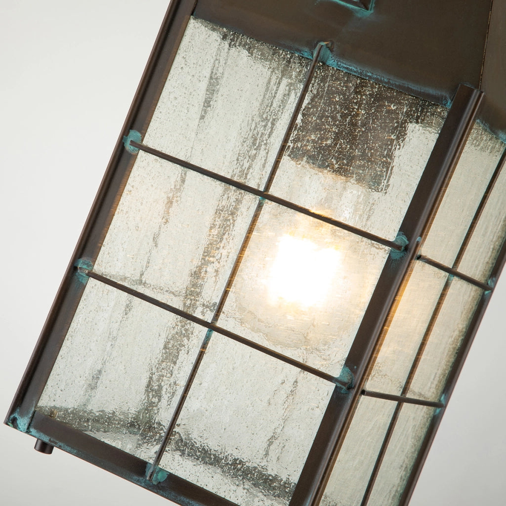 Lampada sospensione esterna media ottone anticato E27 Nantucket