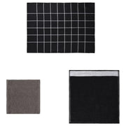 Set Strofinacci 12 pz | Teli per bagno in Cotone Nero