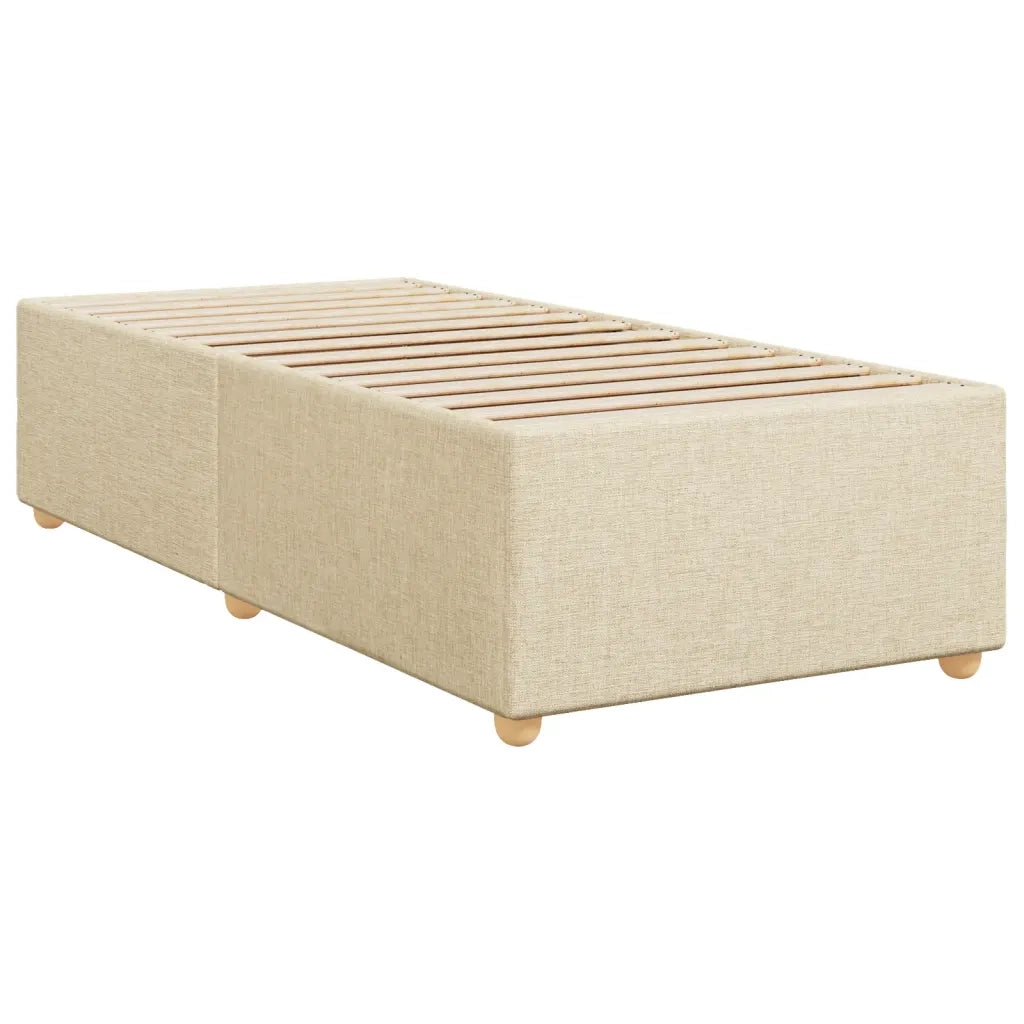 Giroletto a Molle con Materasso Crema 90x200 cm inTessuto 3291175