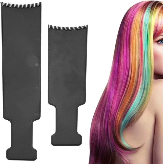 Piastra a spazzola per balayage - 2 pezzi - piastra per rifinitura capelli professionale - trattamento capelli e salone.