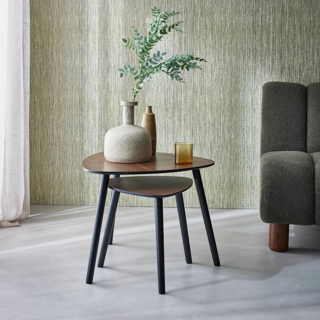 Tavolini scandinavi in mdf, noce