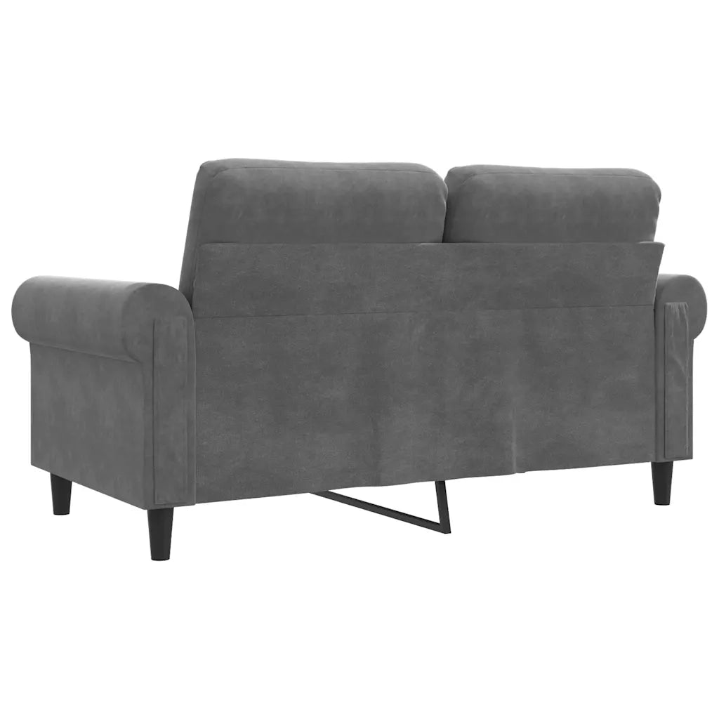 Divano a 2 Posti-Sofa 2 Posti grigio scuro 120 cm in Velluto 287011