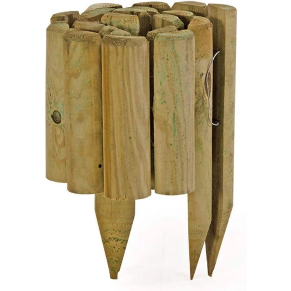 Bordura Aiuole a Vampiro in Legno Rotolo 110 x 5 x 35h