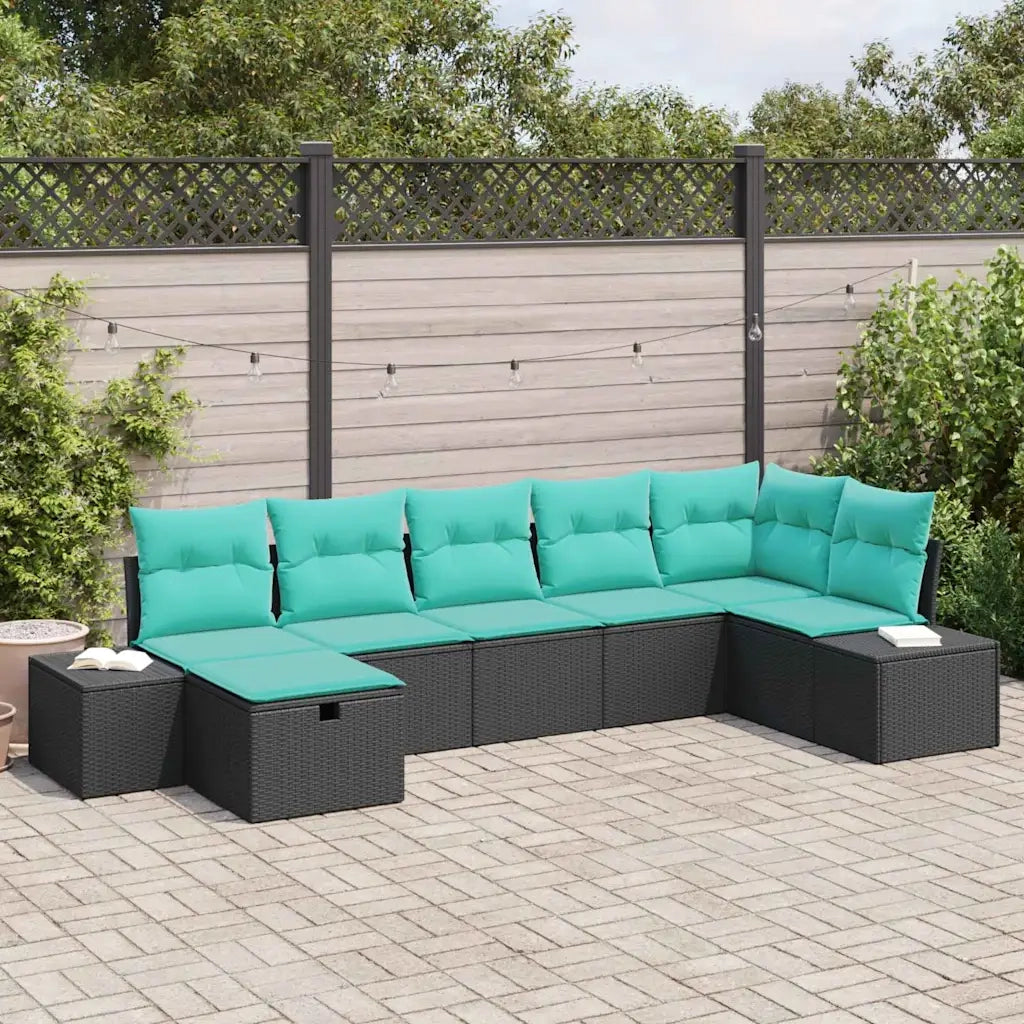 Set di divani 5 pz polyrattan 3360737