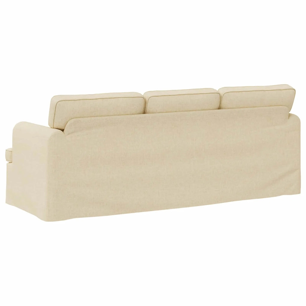 Divano Crema 201 x 80 x 85 cm Tessuto 42024502