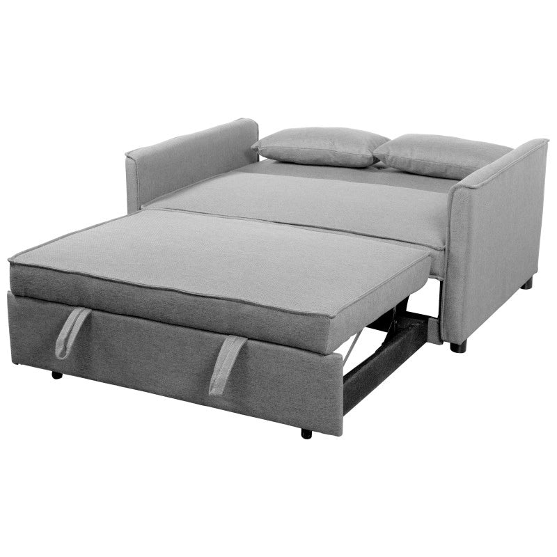Divano Letto Steven In Tessuto Beige Dimensione 130x86x80cm