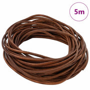 Cordino in Pelle Marrone Chiaro ?2,5 mm x 5 m Pelle CFW3239109