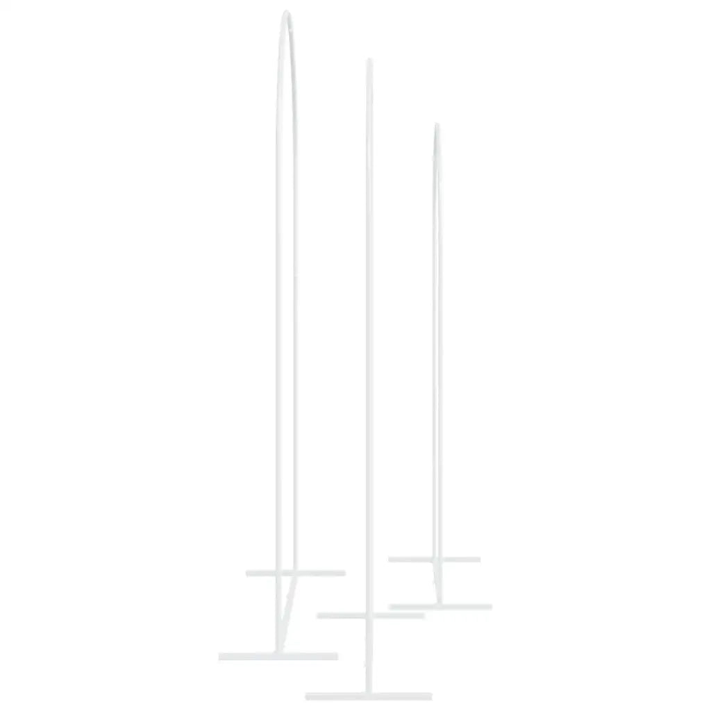 Arco Nuziale 3 pcs Bianco Acciaio 42023037