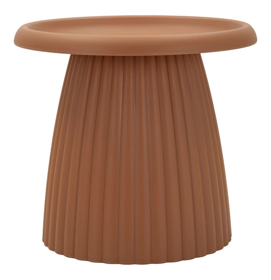 Tavolinetto Geax Rosso piccolo - Tavolo da salotto in plastica, Ø 50x45 cm, design moderno compatto