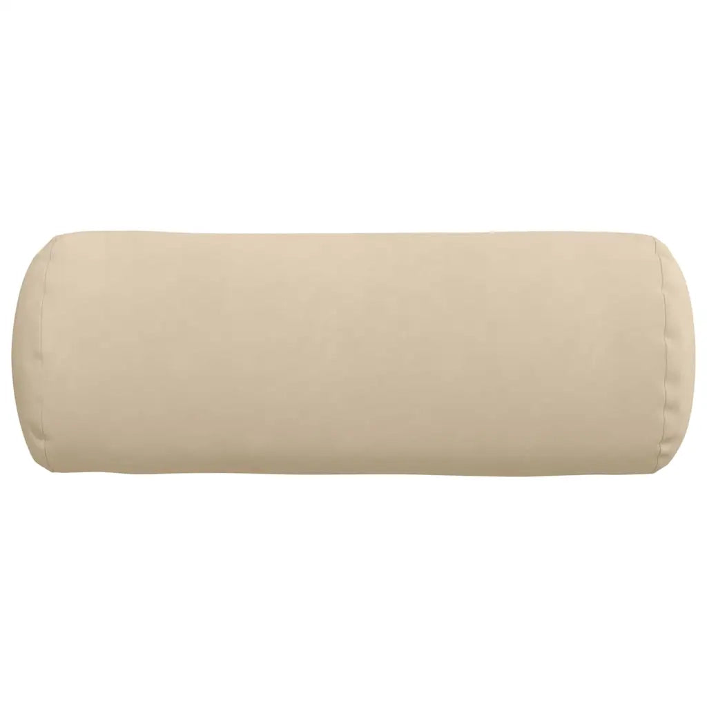 Cuscini a rullo 2 pcs Crema Ø 25 x 70 cm Tessuto in Microfibra 42014344