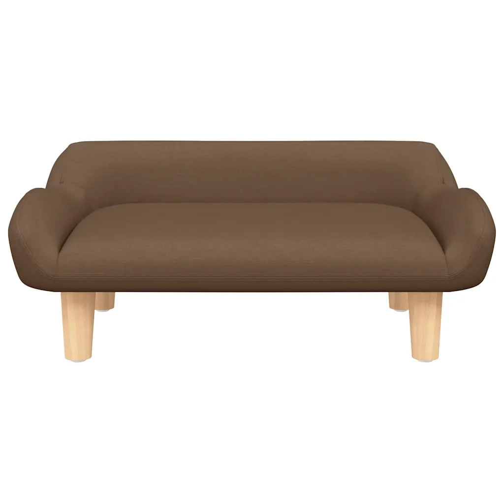 Lettino per Cani Marrone 70x40x24 cm in Tessuto 171948