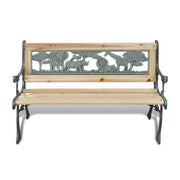 Panchina da Giardino per Bambini 84 cm in Legno 41013