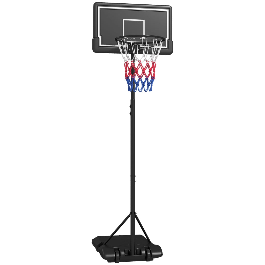 Canestro da Basket Regolabile in Altezza ¨C Minimal ¨C Nero, 182-213 cm