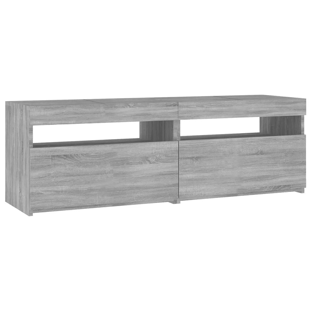 Mobile Porta TV con Luci LED-Mobile per TV-Credenza TV Grigio Sonoma 120x35x40 cmcm 747280