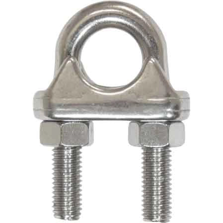MORSETTO PER FUNI INOX 8 mm