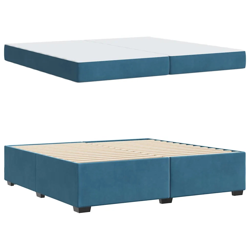 Struttura del letto Blu Scuro 200 x 200 cm Tessuto 3399312