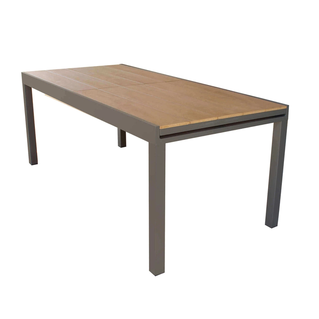 Tavolo da Giardino Allungabile piano in finto Legno 160/240x95 - URBAN