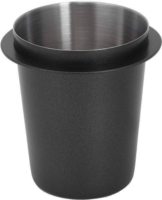 Accessorio per caffè - Doseerbeker 58mm - Acciaio Inox - Antiriflesso - Accessorio per macchina del caffè - Bicchiere per polvere - Duraturo e facile da pulire - Doseeratore per caffè
