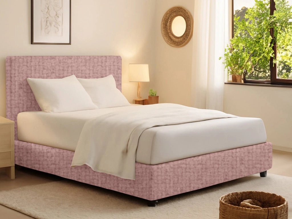 Bracknell, Letto Singolo Sfoderabile Made in Italy, Rosa