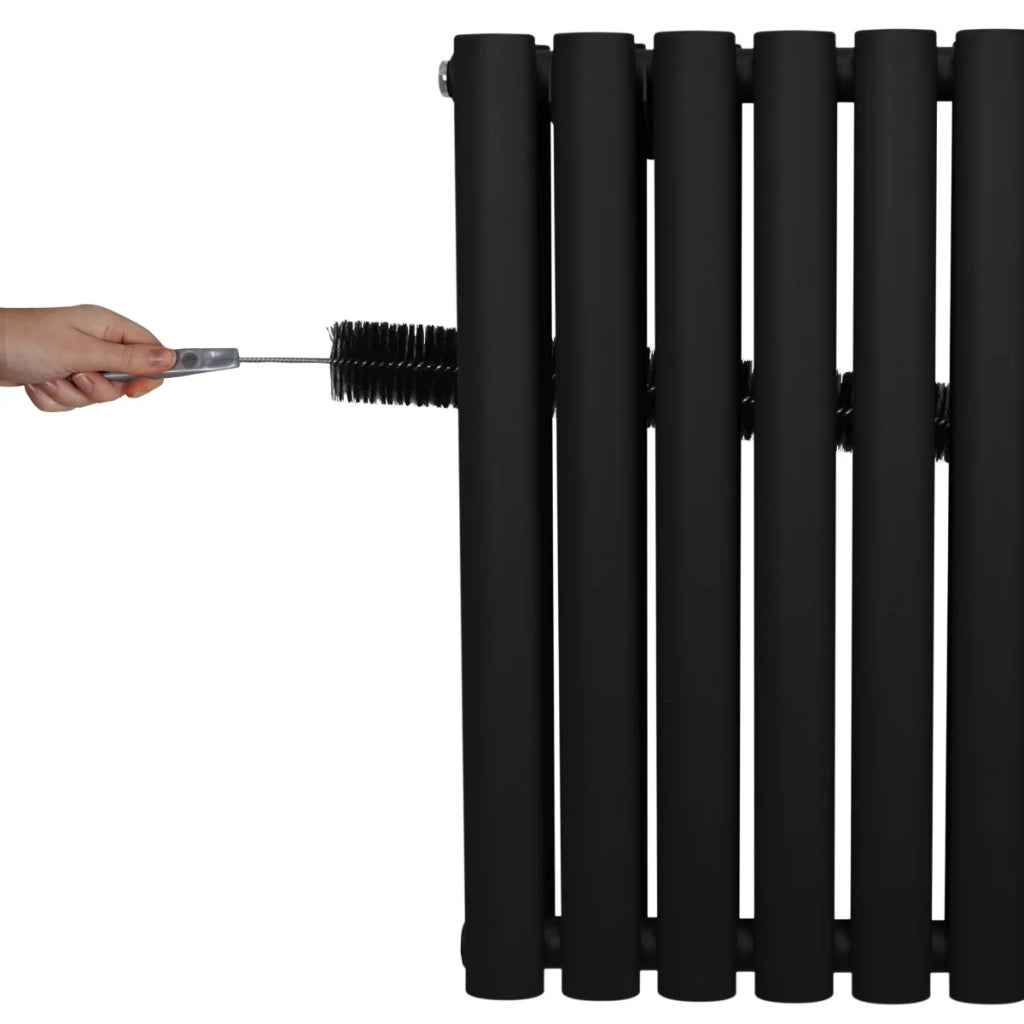 Radiatore a colonna ovale - 600 mm x 1020mm - Nero