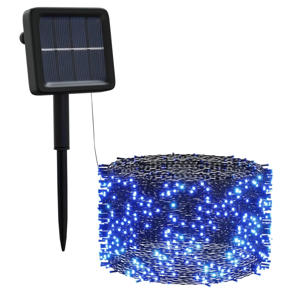 Luci Solari Fatate 5 pz 5x200 LED Blu Interni Esterni 328953