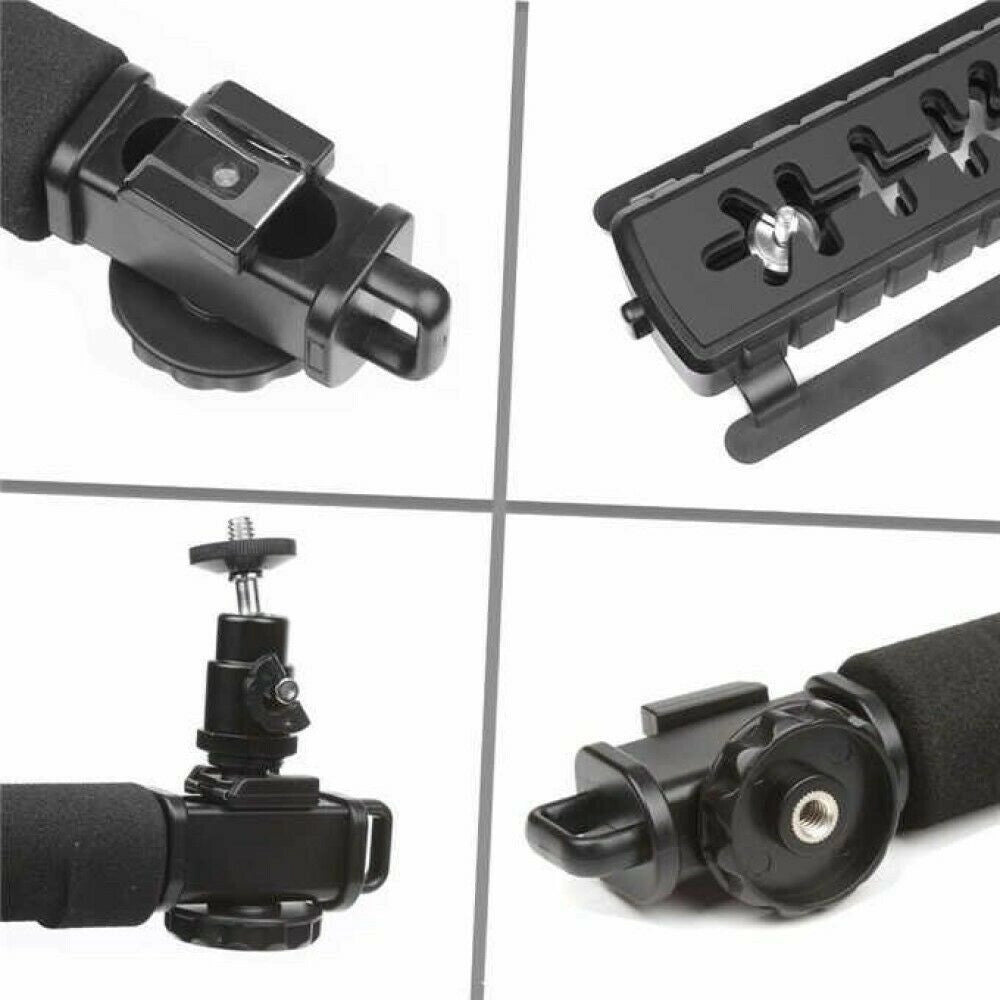 Trade Shop - Supporto Stabilizzatore Portatile Videocamera Smartphone Luce Microfono Ay-49u -