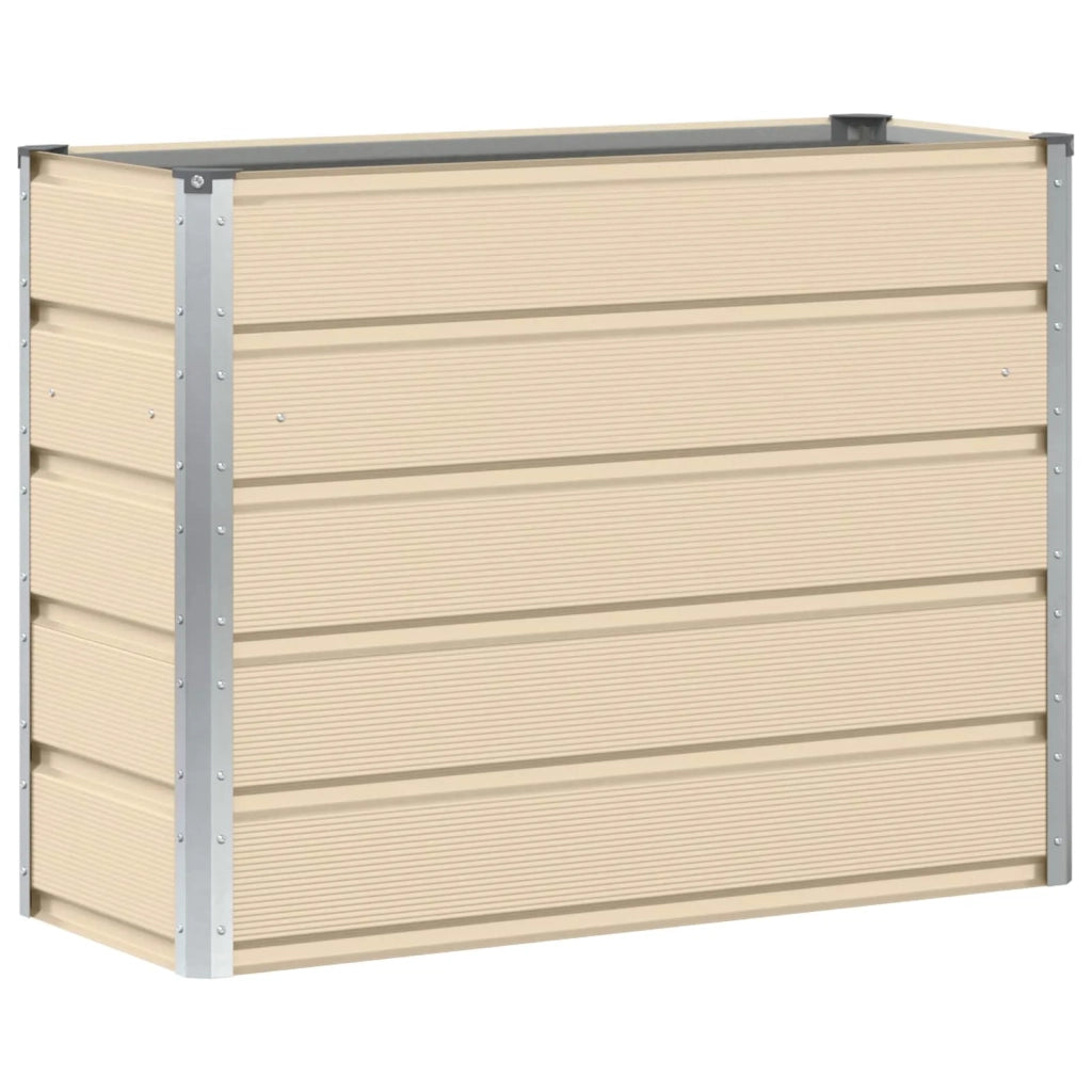 Fioriera Avorio 100 x 40 x 75 cm Acciaio