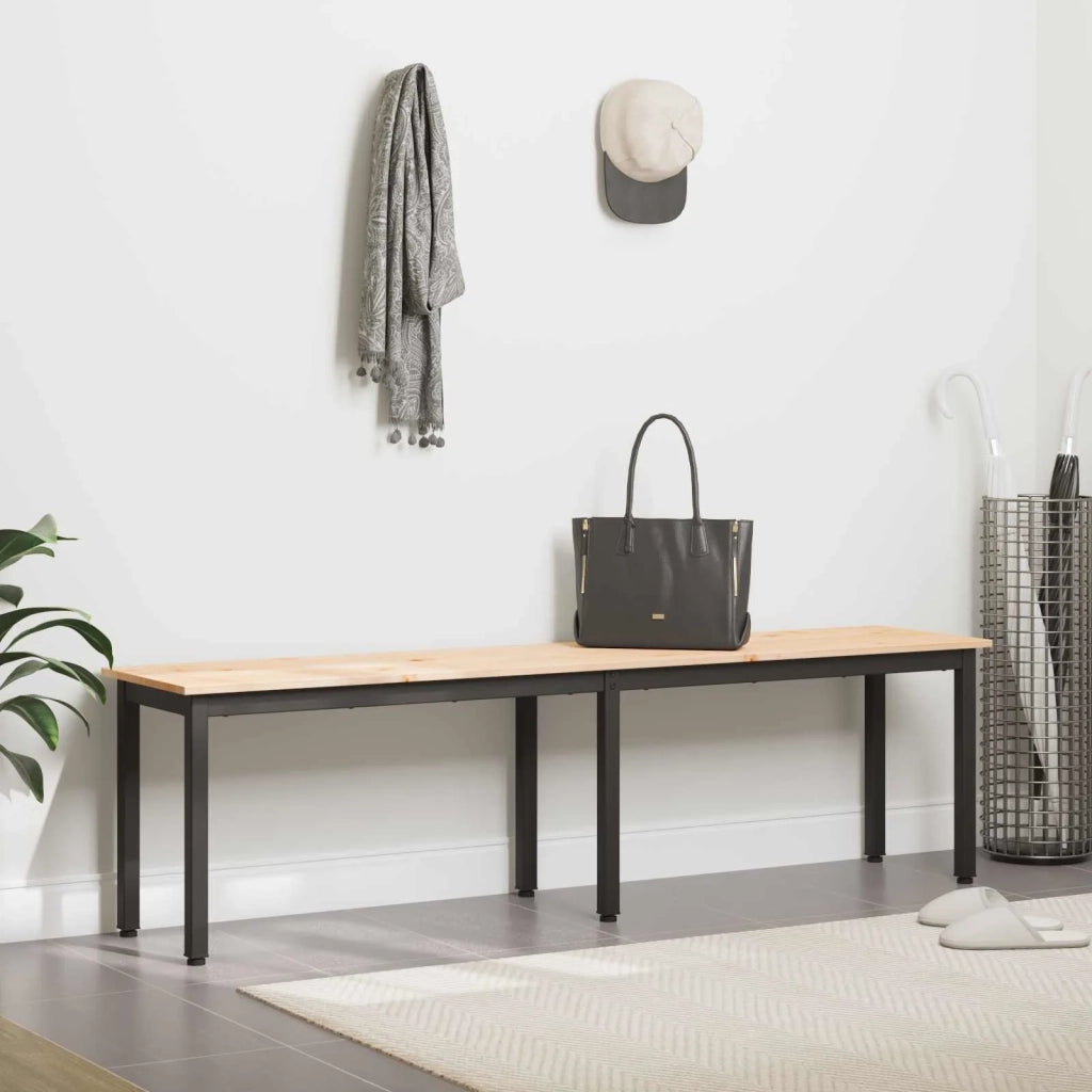 panchina Naturale 160 x 35 x 45 cm Pino massello 892775