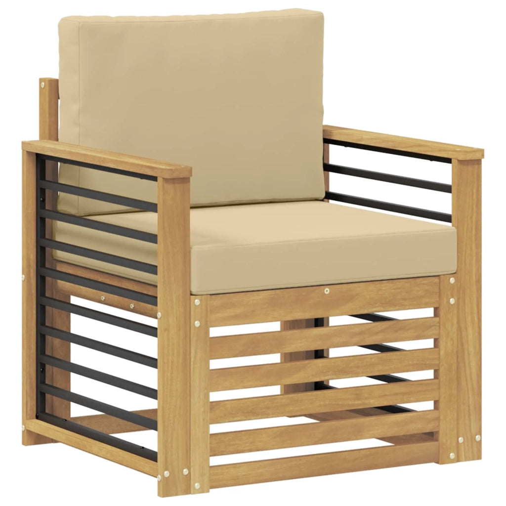 Set di divani da esterno Poliestere Bianco 3439110