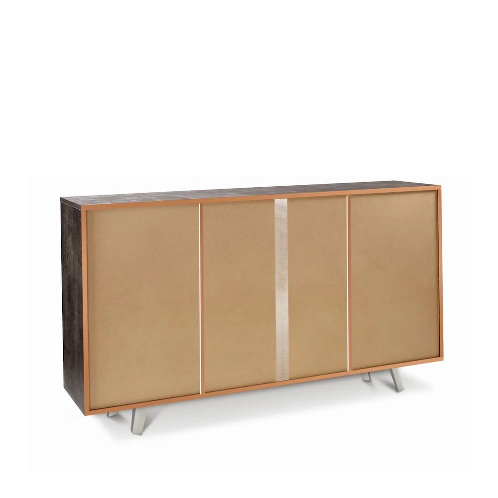 Mobile Soggiorno 3 Ante 3 Cassetti 164x41 h92cm Ossido Bianco