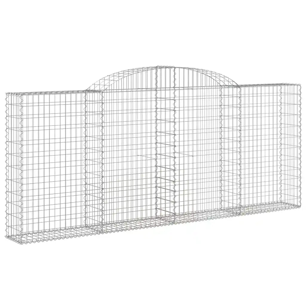 Cesti Gabbioni ad Arco 20 pz 300x30x120/140 cm Ferro Zincato 3146553