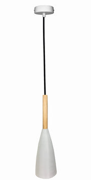Lampada a sospensione Candellux TROSA bianco E27 1L