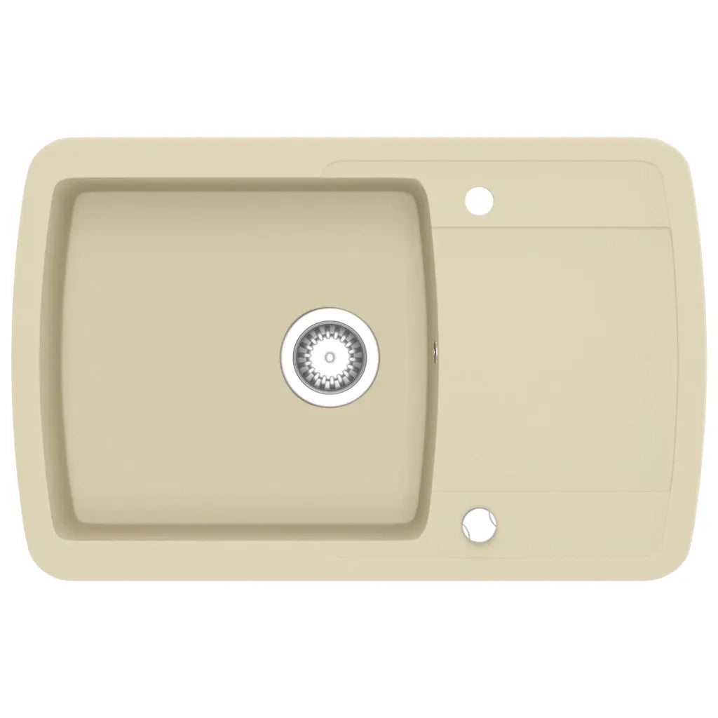 Lavello da Cucina in Granito Vasca Singola Beige 144852