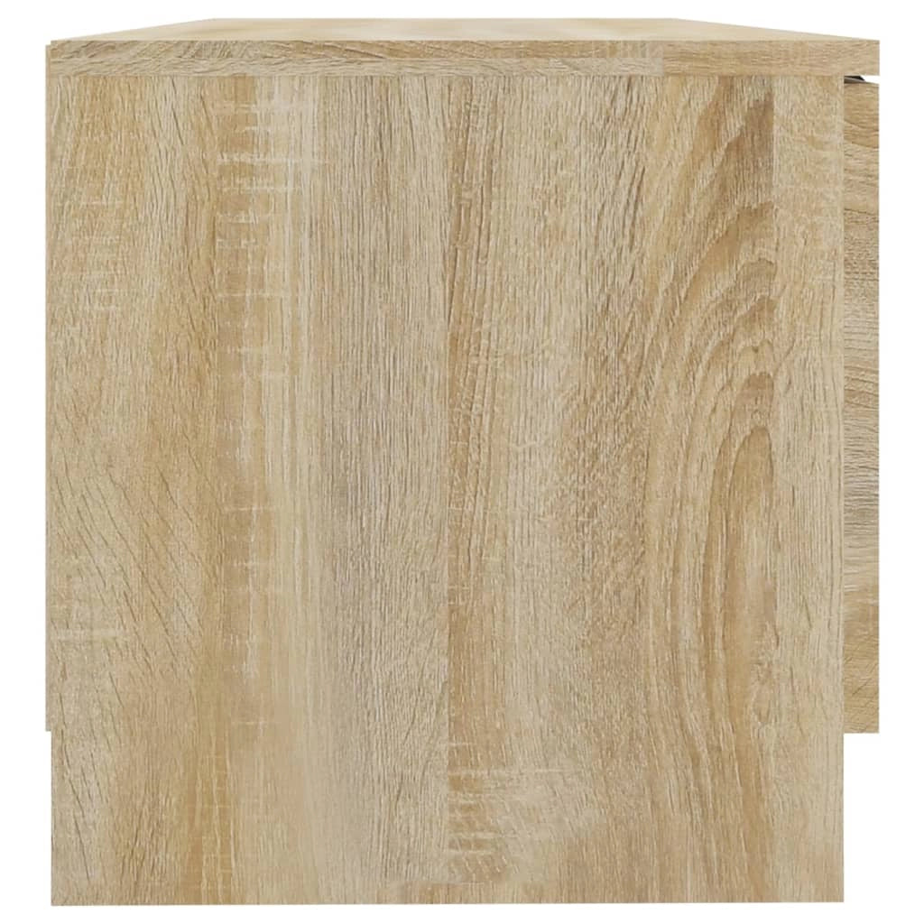 Mobile TV multimediale mensola TV credenza mobile TV sala da pranzo soggiorno camera da letto 2 pezzi rovere Sonoma 80 x 35 x 36,5 cm legno ingegnerizzato marrone 02_0028621