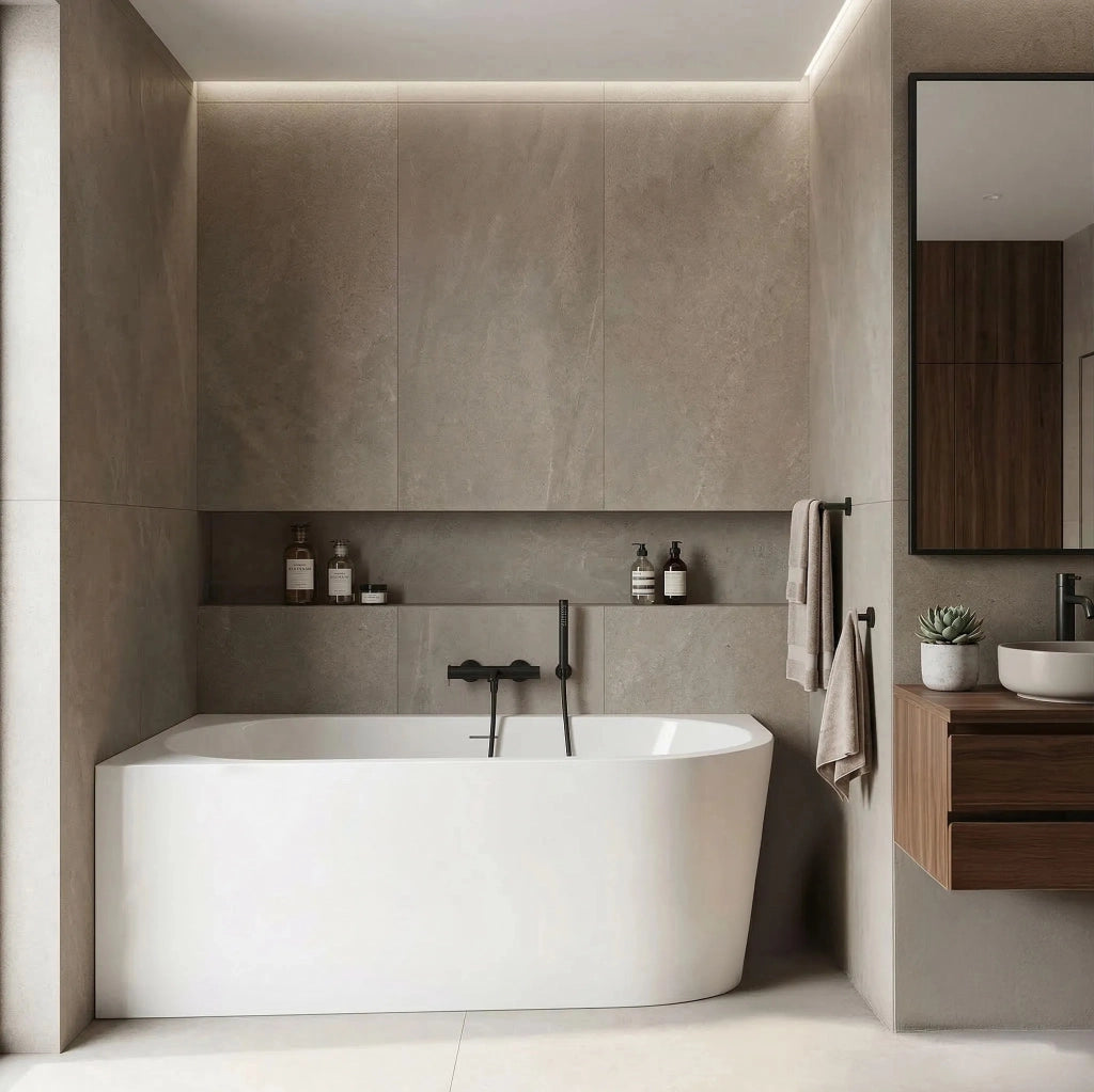 Vasca Bagno Sydney Bellanto Sinistra 150cm Copritappo nero