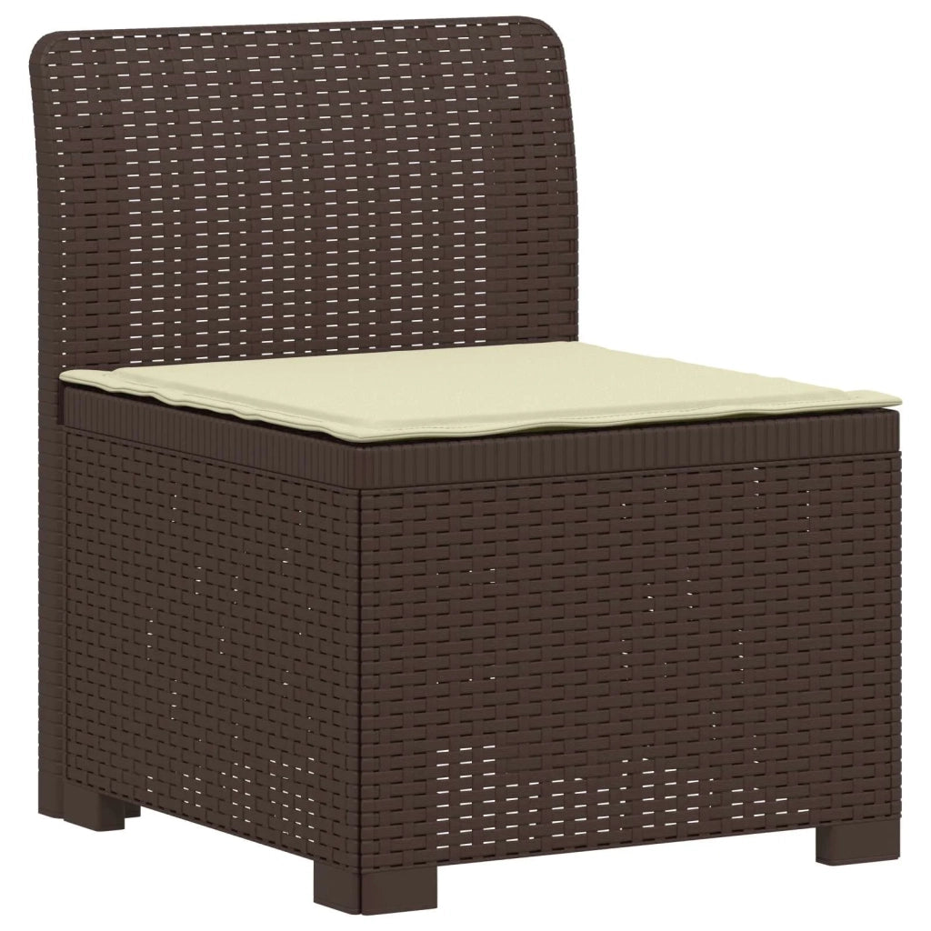 Divano da Giardino a 4 Posti con Cuscini in Stile Rattan PP 3443858