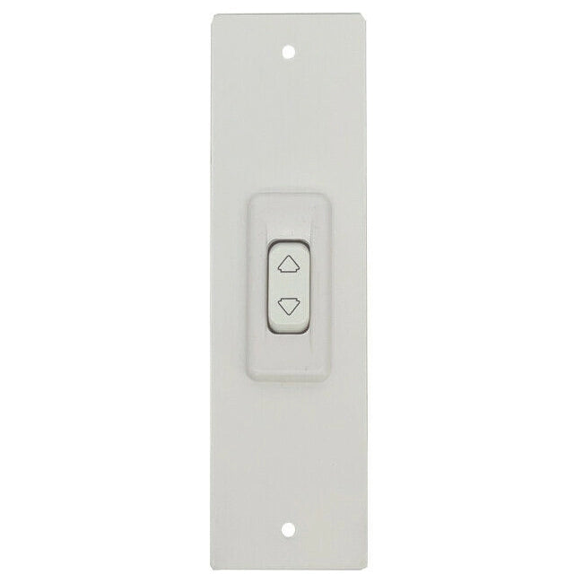 PLACCA 165 MM BIANCO CON PULSANTE COPRI AVVOLGITORE MOTORE TAPPARELLA TAPPARELLE