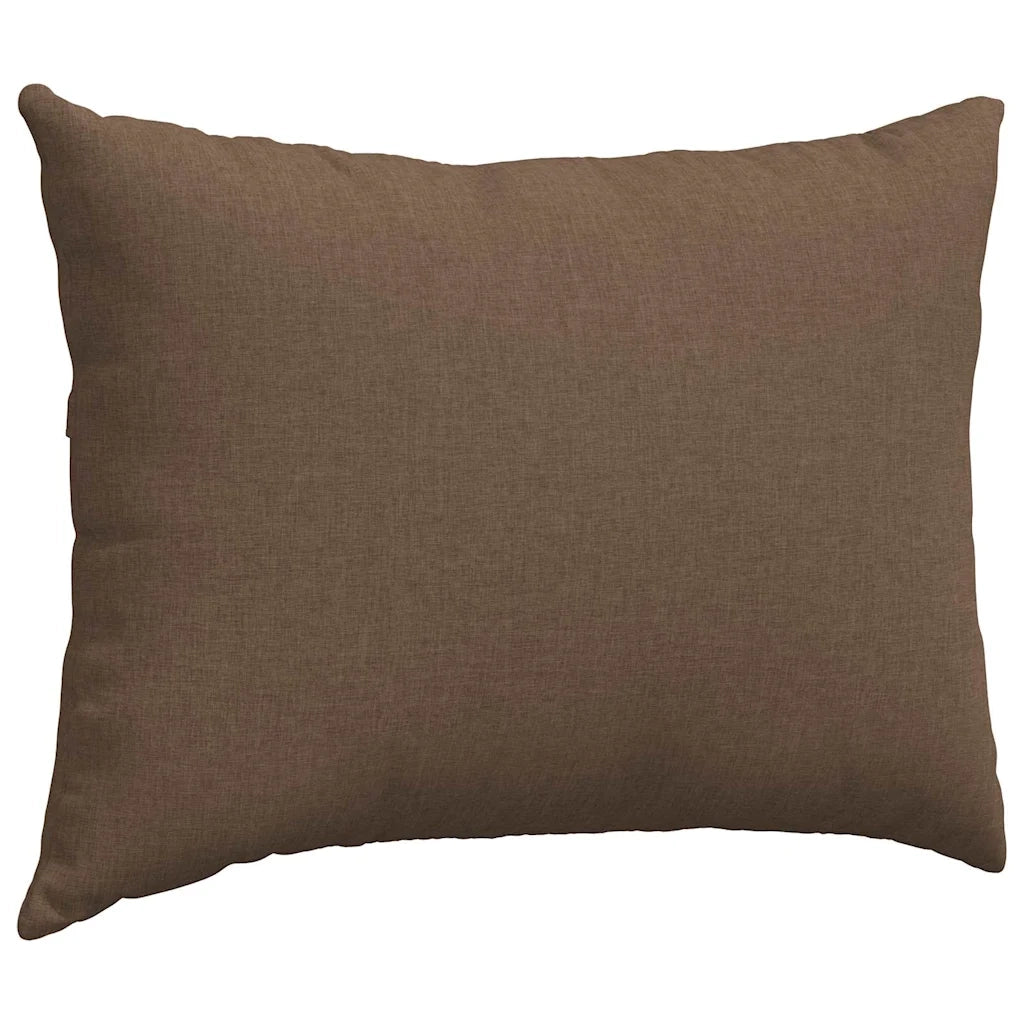 Cuscini da Divano 2 pz | Cuscini per sedie Marrone 70 x 50 cm Tessuto
