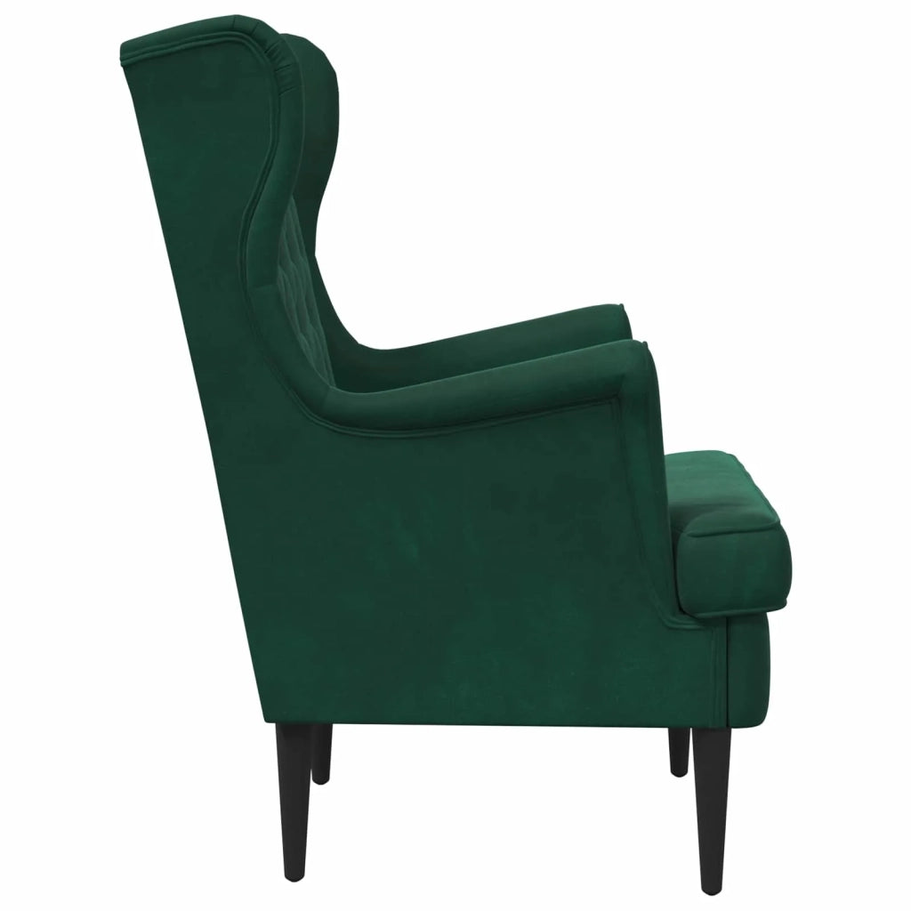 Poltrona Verde Scuro Velluto 42029928