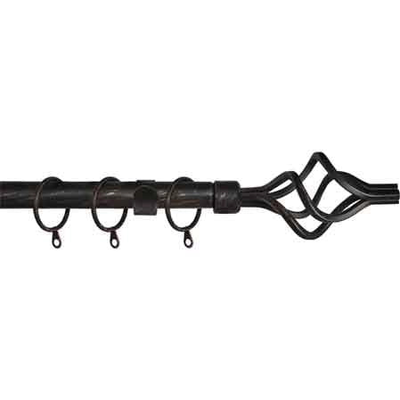 SCORRITENDA A STRAPPO 'TWIST' 120/210 cm - Nero/Argento