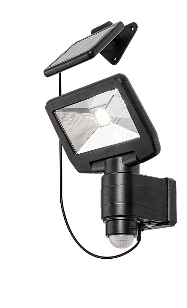 Faretto solare LED 5W con sensore Dojran nero Rabalux