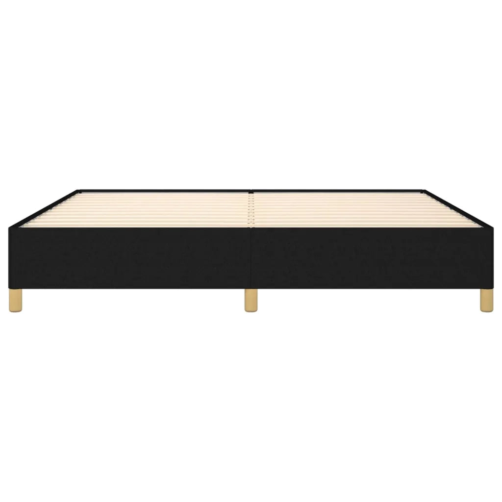 Giroletto senza Materasso Nero 200x200 cm in Tessuto 347191