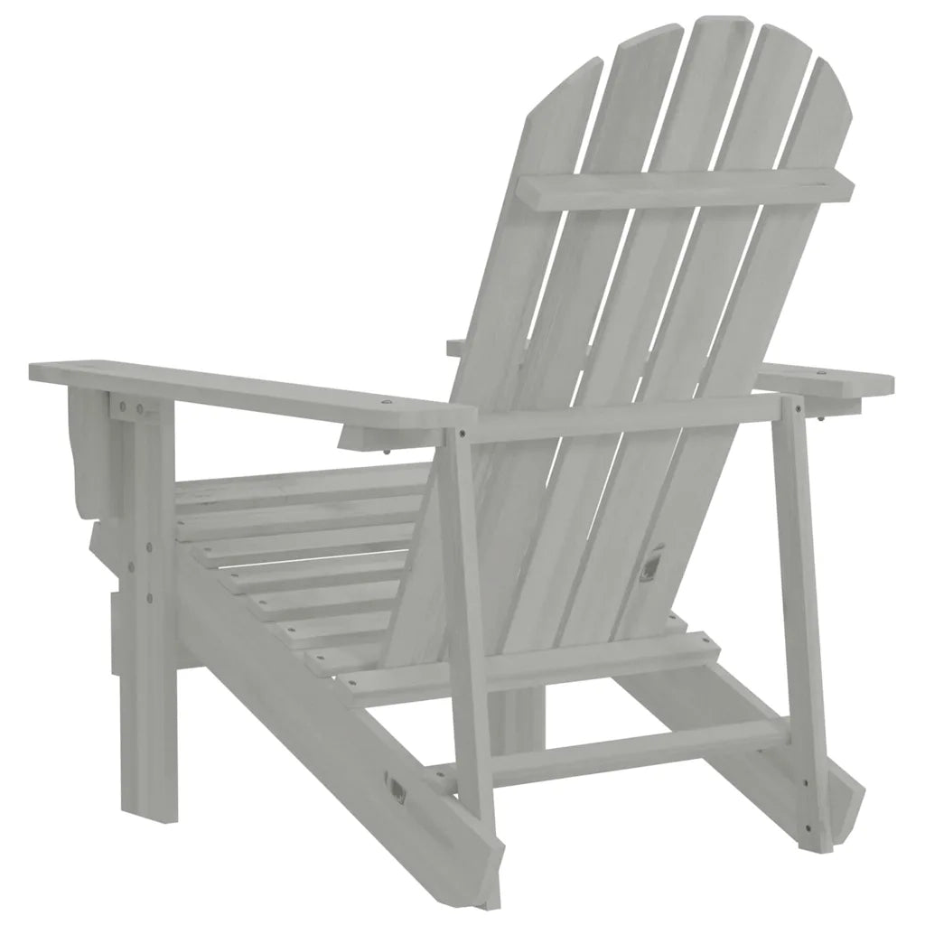 Sedia da Giardino in Legno Grigio 45702