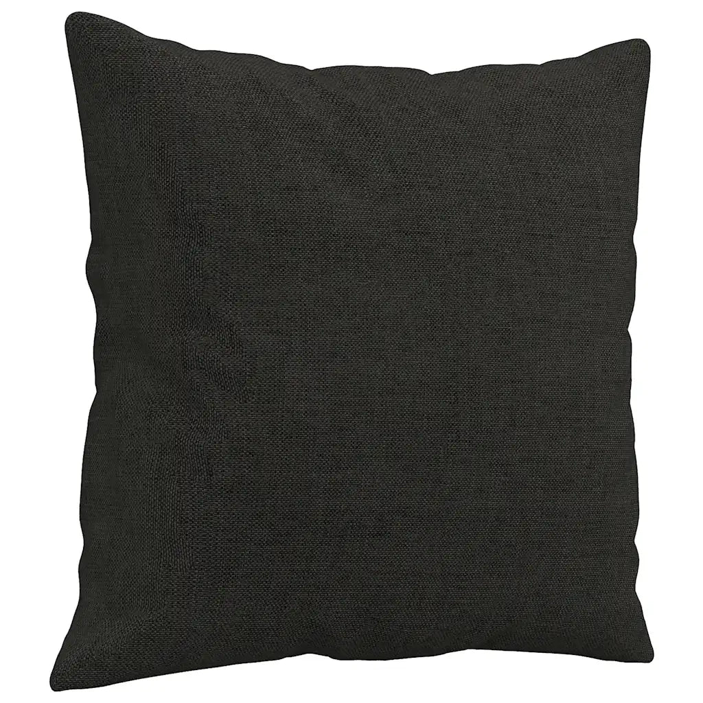 Divano | Divano da soggiorno | Sofa a 3 Posti con Cuscini Nero 180 cm in Tessuto