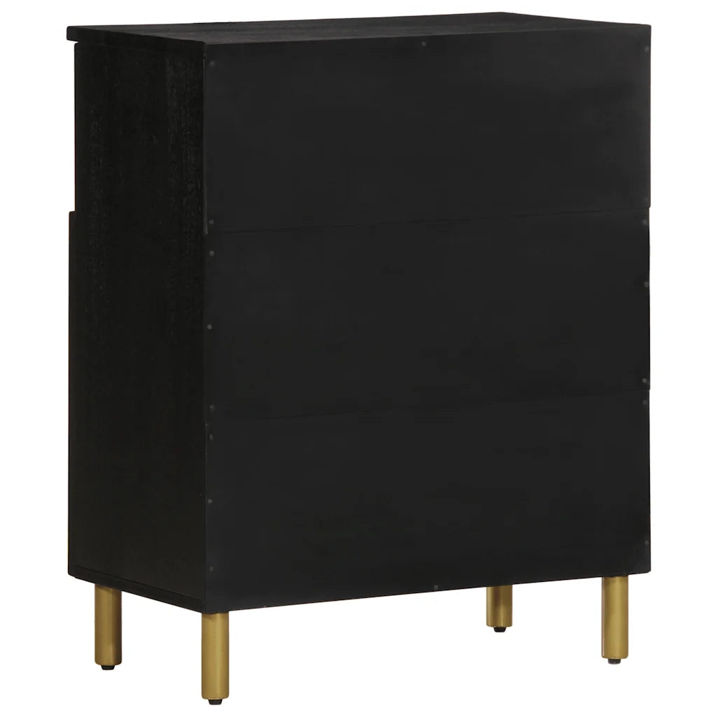 Credenza Nera 60x33x75 cm in Legno Multistrato 4017673