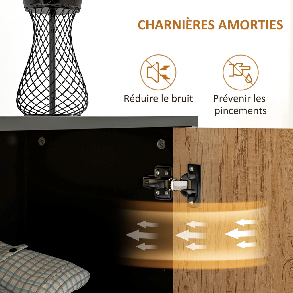 Buffet con 3 cassetti e ripiano regolabile ¨C zephmum ¨C acciaio, alluminio